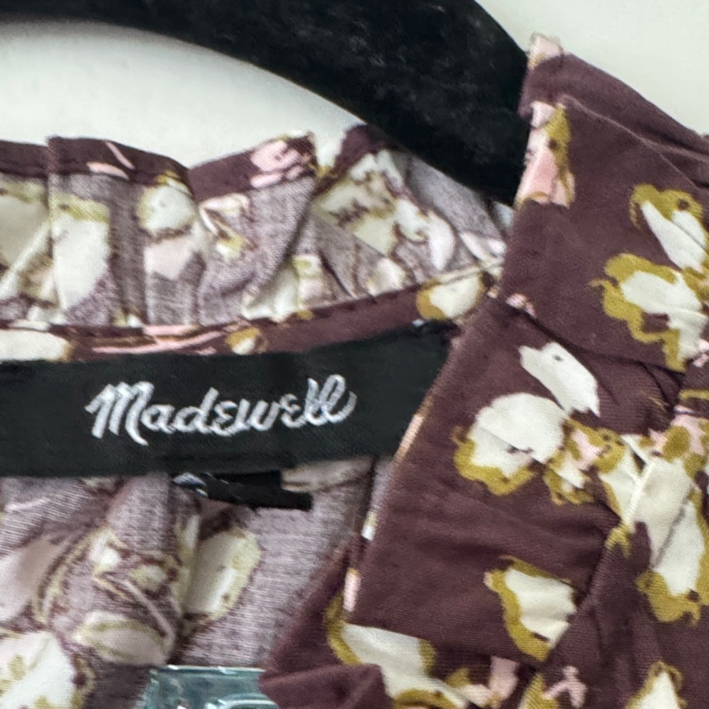 Madewell Chocolate Floral Midi Dress - Picture 3 of 8